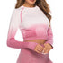 the keeper graduated colour legging & long sleeve top SET Blush